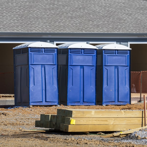 is there a specific order in which to place multiple porta potties in Lenorah TX